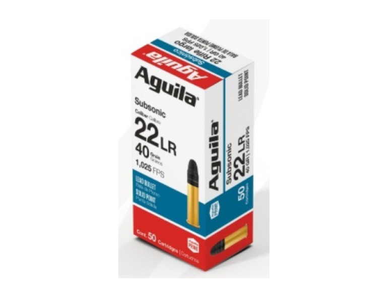 NEW AGUILA 22 40 GRAIN SOLID SUBSONIC