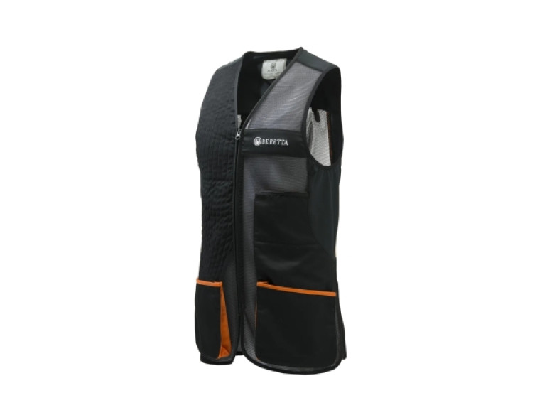 NEW BERETTA UNIFORM PRO 20.20 UNISEX VEST BLACK JET & ORANGE