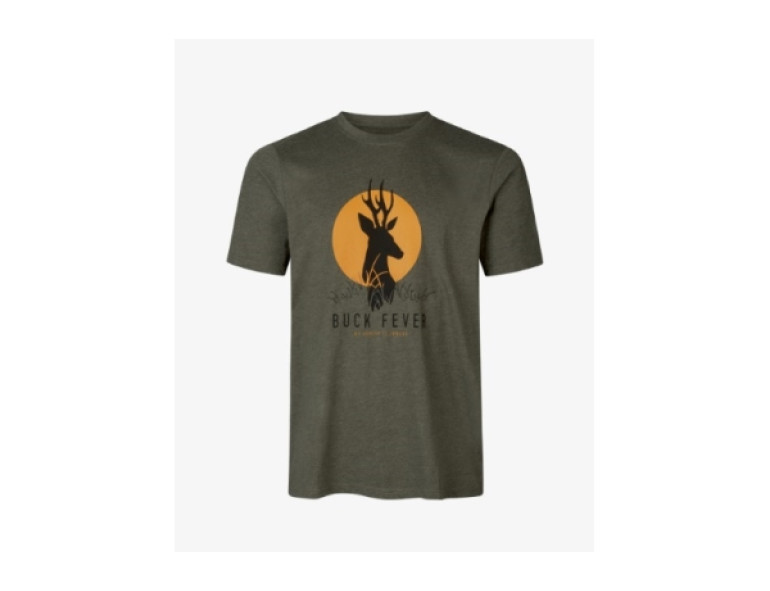 NEW SEELAND BUCK FEVER T-SHIRT GREEN MELANGE