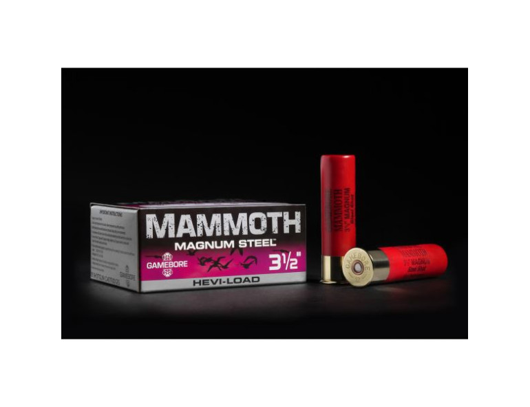 NEW GAMEBORE MAMMOTH STEEL 12G  31/2' 42 GRAM 1 PLASTIC