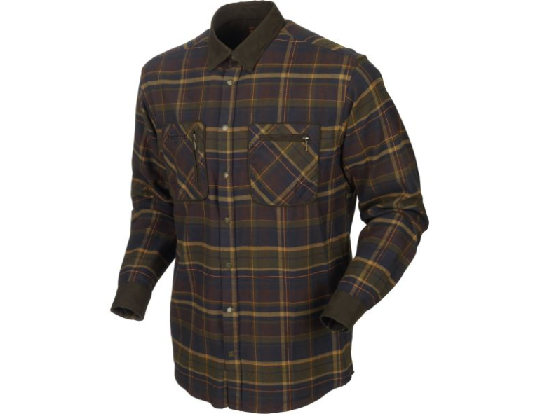 NEW HARKILA PAJALA SHIRT MELLOW BROWN CHECK 