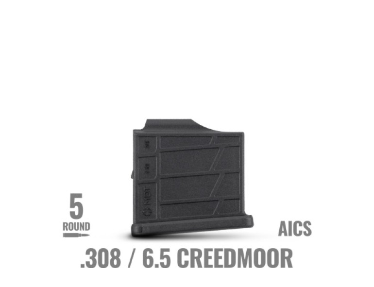 NEW MDT POLYMER MAGAZINE AICS COMPATIBLE 308/6.5CM 5 ROUND